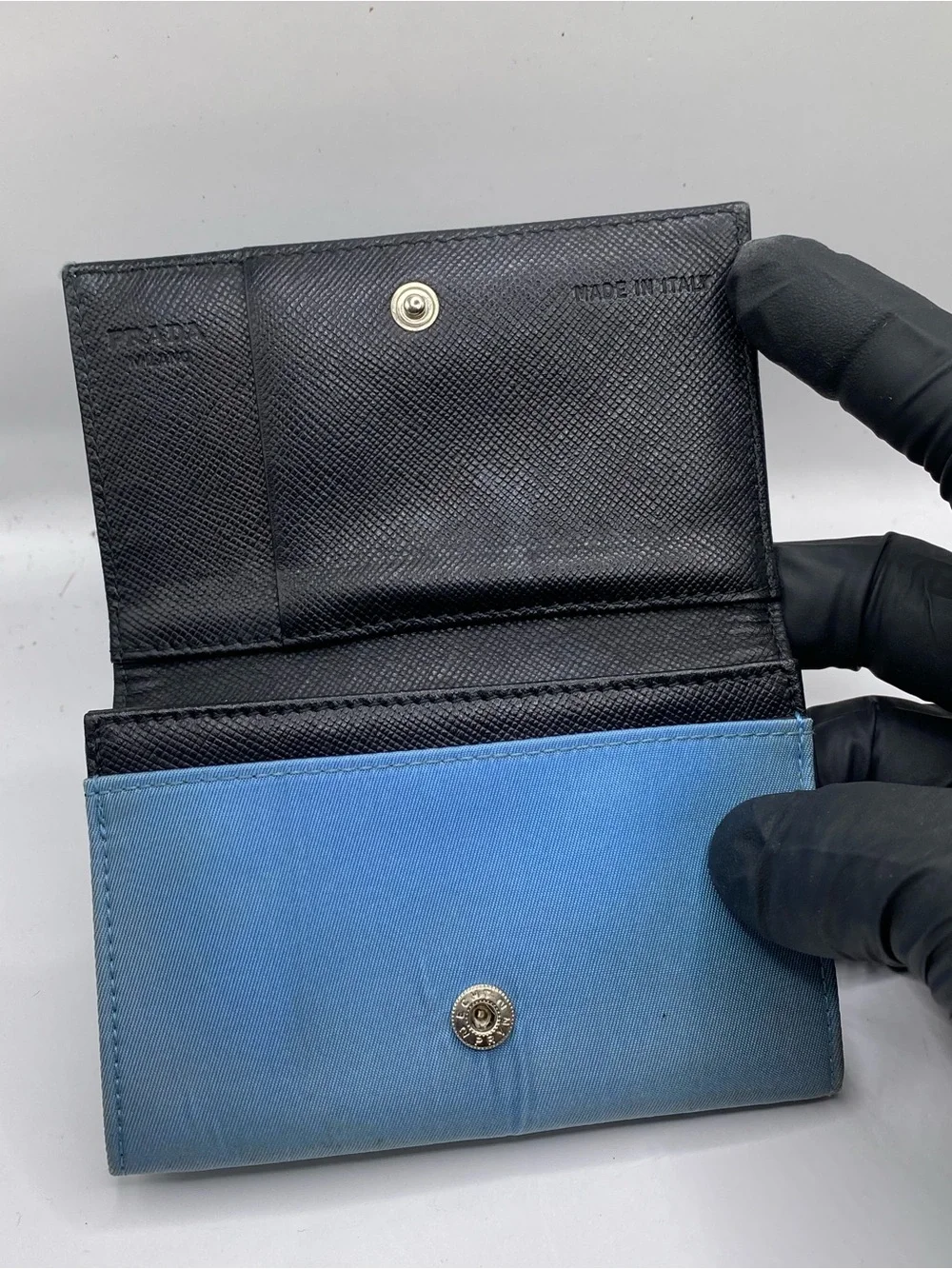 Prada Black Saffiano Leather Card Holder